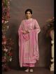 Pink Pure Cotton Satin Suit