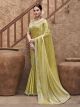 Mustard Gradient Satin Silk Saree