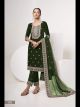 Green Pant Style Embroidered Suit