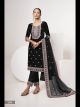 Black Pant Style Embroidered Suit