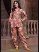 Pink Chanderi Digital Printed Co-Ord Set