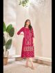 Pink Foil Printed Kurti