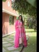 Pink Alia Cut Kurti With Dupatta