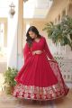 Pink Anarkali Kurti With Dupatta