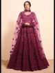 Magenta Heavy Embroidered Wedding Lehenga