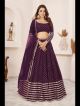 Wine Lehenga Choli