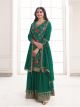 Green Designer Sharara Suit For Women