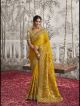 Yellow Designer Partywear Saree