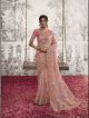 Baby Pink Designer Partywear Saree