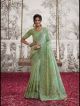 Sea Green Designer Partywear Saree