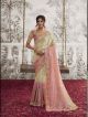 White Pink Designer Partywear Saree