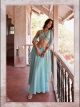 Baby Blue Designer Indo-Western Dress