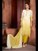 Mustard Thread Embroidered Pant Style Suit