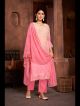 Pink Thread Embroidered Pant Style Suit