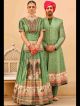 Green Traditional couple lehenga & sherwani