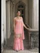 Pink Designer Sharara Suit For Women