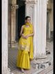 Mustard Designer Sharara Suit For Women