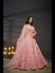 Pink Embroidered Wedding Lehenga