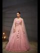 Pink Embroidered Wedding Lehenga