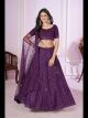 Purple Designer Sequins Work Lehenga