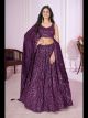 Purple Designer Sequins Work Lehenga