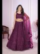 Purple Designer Sequins Work Lehenga