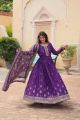 Purple Designer Anarkali Dress