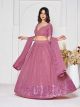 Dusty Pink Party Wear Lehenga Choli