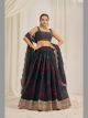 Teal Floral Printed Lehenga Choli