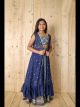 Blue Silk Kids Girl's Lehenga