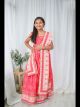 Pink Chinon Kids Girl's Lehenga