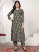 Black Designer Printed Co-Ord Set