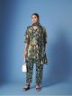 Black Digital Printed Crepe Silk Co Ord Set