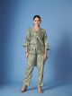 Grey Digital Printed Crepe Silk Co Ord Set