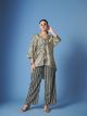 Grey Digital Printed Crepe Silk Co Ord Set