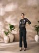 Black Readymade Western Top Bottom Dress