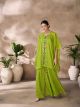 Parrot Green Readymade Western Top Bottom Dress