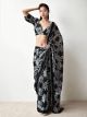 Black Chinnon Saree
