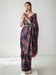 Multi Color Chinnon Saree