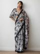 White Digital Printed Ready To Wear Saree