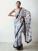 White Digital Printed Ready To Wear Saree