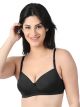 Black Full Coverage Lightly Padded Bra