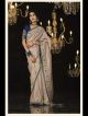 Grey Designer Pure Shimmer Saree