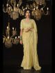 Cream Designer Glass Tissue Saree