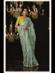 Baby Blue Designer Organza Saree