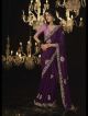 Purple Designer Tissue Silk Saree