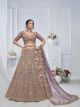Purple Royal Grandeur bridal Purple Soft Net Lehenga
