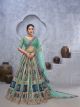 Graceful Green Lehenga embedded by Thread and Sequin Embellished Lehenga