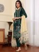 Green Georgette Semi-Stitched Suit