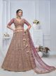 Onion Royal Grandeur bridal Purple Soft Net Lehenga